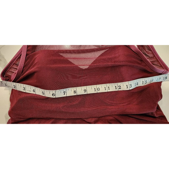 Torrid Underwire Long Mesh Overlay Swim Dress With Brief Violet XL - Picture 9 of 11